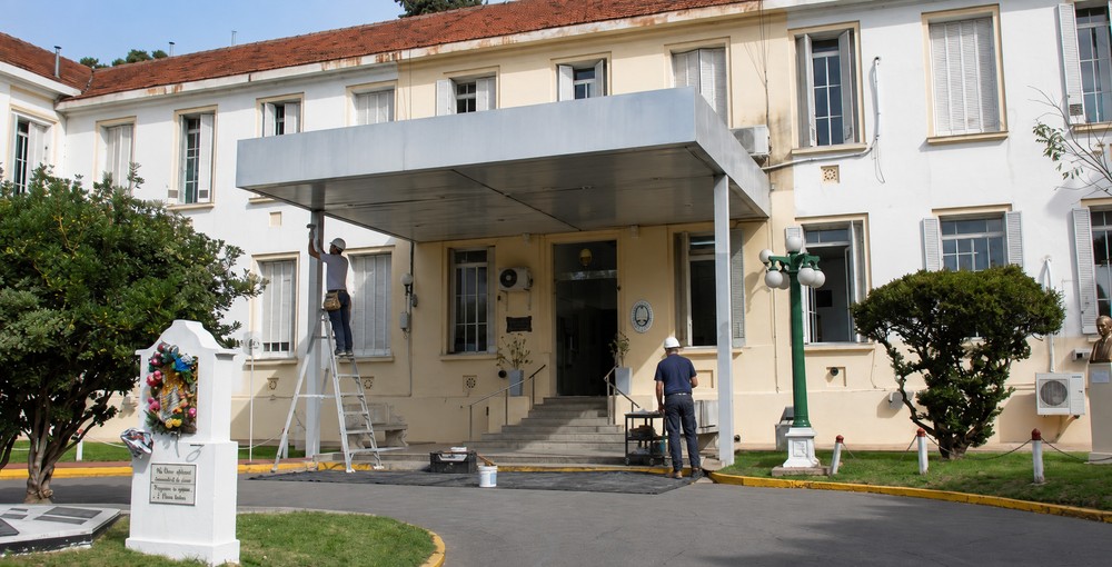 Hospital Tornú durante las nuevas obras de modernización de la Guardia, el Laboratorio y el área de Salud Mental.