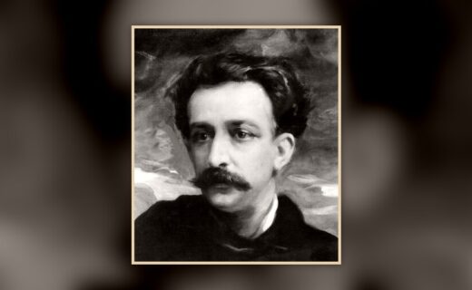 Retrato histórico de José Manuel Estrada, educador argentino recordado cada 17 de septiembre en el Día del Profesor.