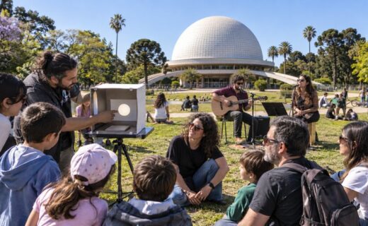 El Planetario celebra la llegada de la primavera con música, actividades científicas y una experiencia de observación solar segura en Palermo.