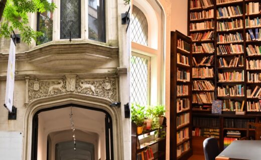 Entrada y sala de lectura de la Biblioteca Ricardo Güiraldes, sede anunciada de Semana Negra BA 2026 en Buenos Aires.