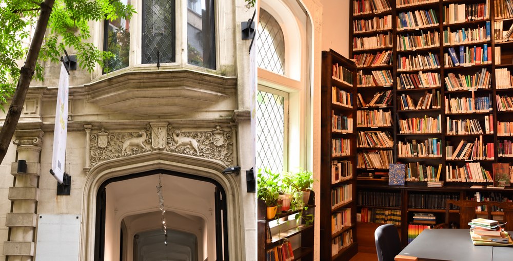Entrada y sala de lectura de la Biblioteca Ricardo Güiraldes, sede anunciada de Semana Negra BA 2026 en Buenos Aires.