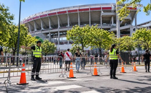 Cortes de tránsito en Núñez y operativo especial alrededor del Monumental y el Puente Labruna por el partido de Argentina del martes 6 de octubre.
