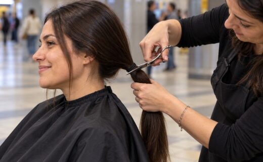 Campaña de donación de pelo en el Subte porteño para confeccionar pelucas destinadas a pacientes oncológicos, en el marco de #UnPelitoMásFácil.