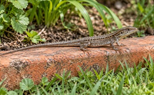Una lagartija en el jardín ilustra cómo el alimento, los refugios y la temperatura explican la presencia de estos reptiles en patios y viviendas.