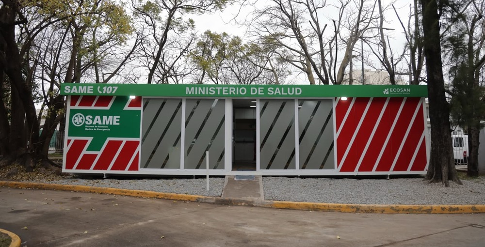 Nueva base del SAME en Liniers, junto al Hospital Santojanni, que funciona las 24 horas y amplía la red porteña a 32 sedes.