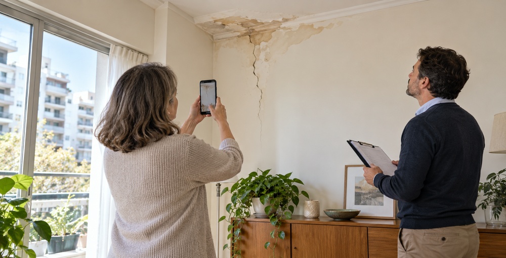 Obras en el departamento vecino en CABA: cómo registrar grietas y filtraciones, comunicar los daños y solicitar una evaluación profesional.