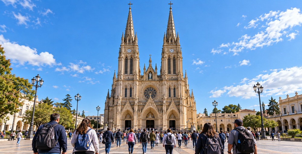 La peregrinación a Luján reúne a los fieles en el santuario bonaerense y renueva la devoción a la Virgen, patrona de la Argentina, cuya historia comenzó en 1630.