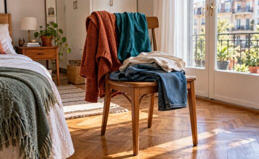 La silla con ropa en el dormitorio: qué puede explicar la psicología sobre los hábitos de organización, la postergación y la rutina doméstica.