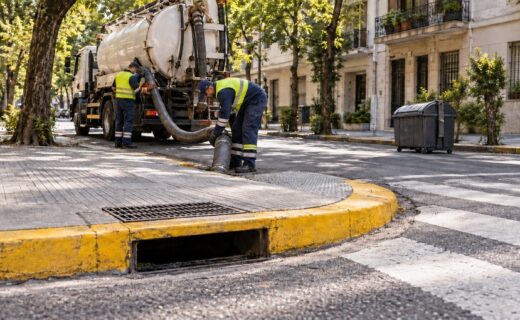 Cuidado de los sumideros, respeto de los cordones amarillos y uso adecuado de los contenedores para facilitar la limpieza y el drenaje en Buenos Aires.