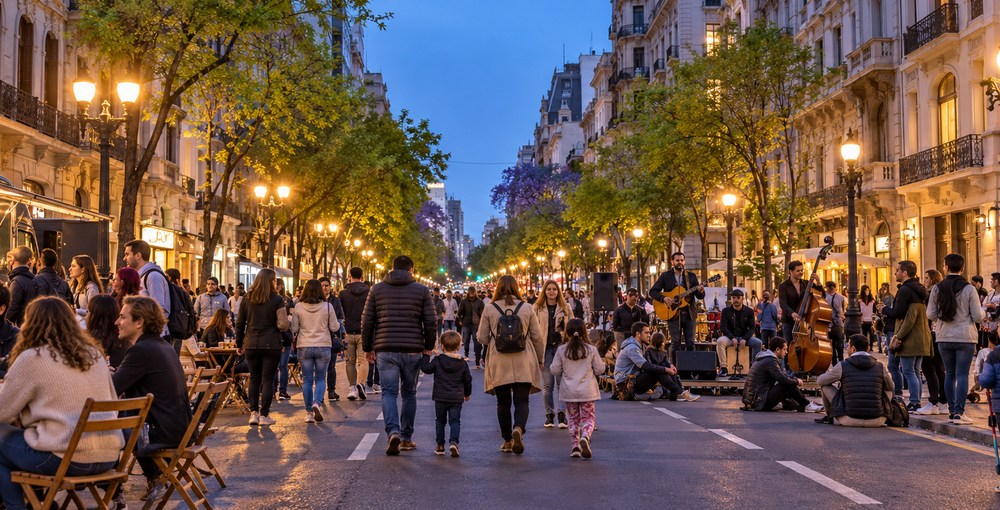 Viva Avenida de Mayo propone una jornada de música, gastronomía y actividades familiares el sábado 3 de octubre, entre Salta y San José, en Buenos Aires.